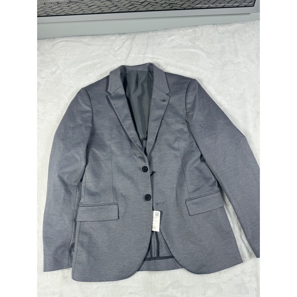 Zara Man Gray Blazer Sport Coat Slim Fit Size 46 7387/500/802